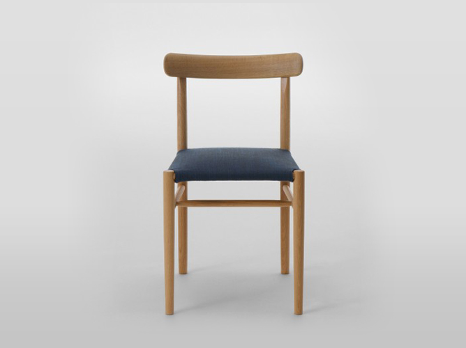 Lightwood Armless Chair (Cushioned)