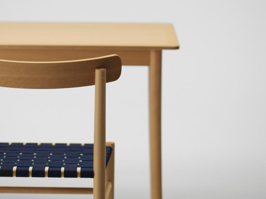Lightwood Armless Chair (Webbing)