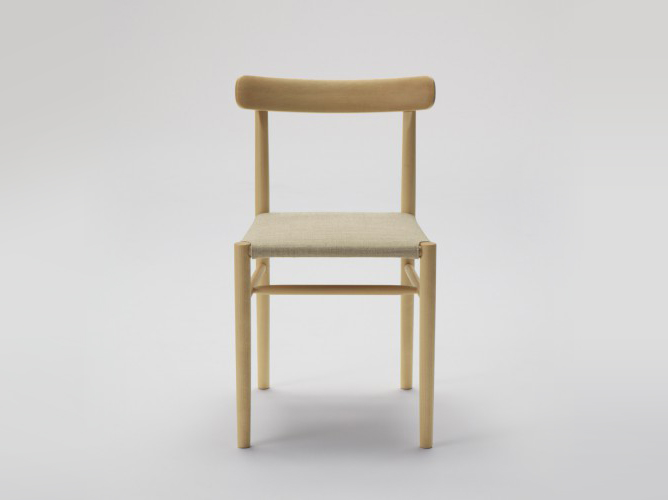 Lightwood Armless Chair (Cushioned)