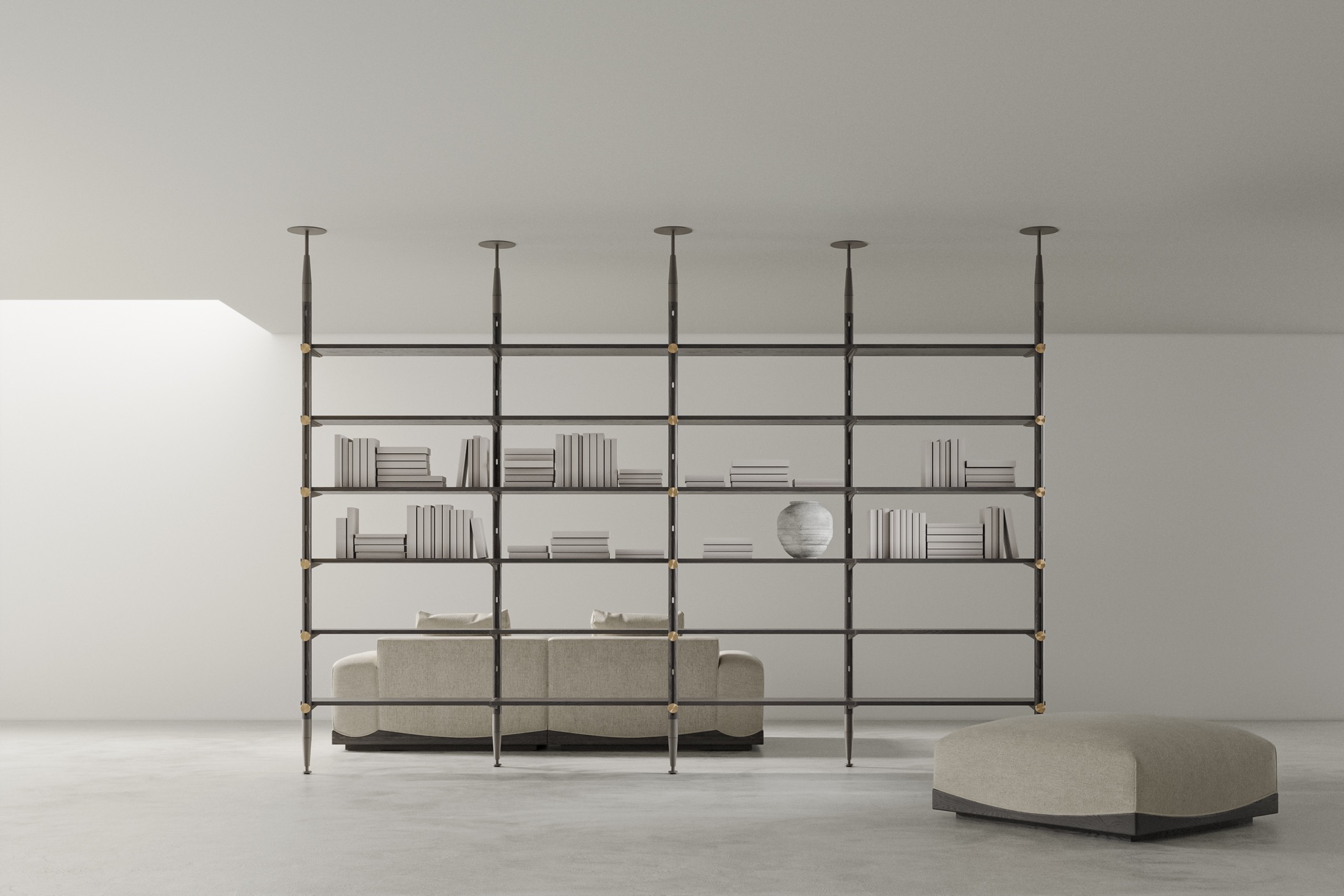 Inumbra Shelving System – Floor to Ceiling