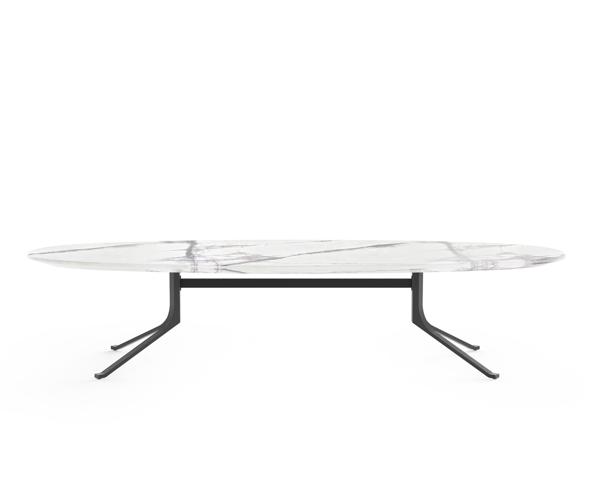Blink Oval Coffee Table – Stone Top