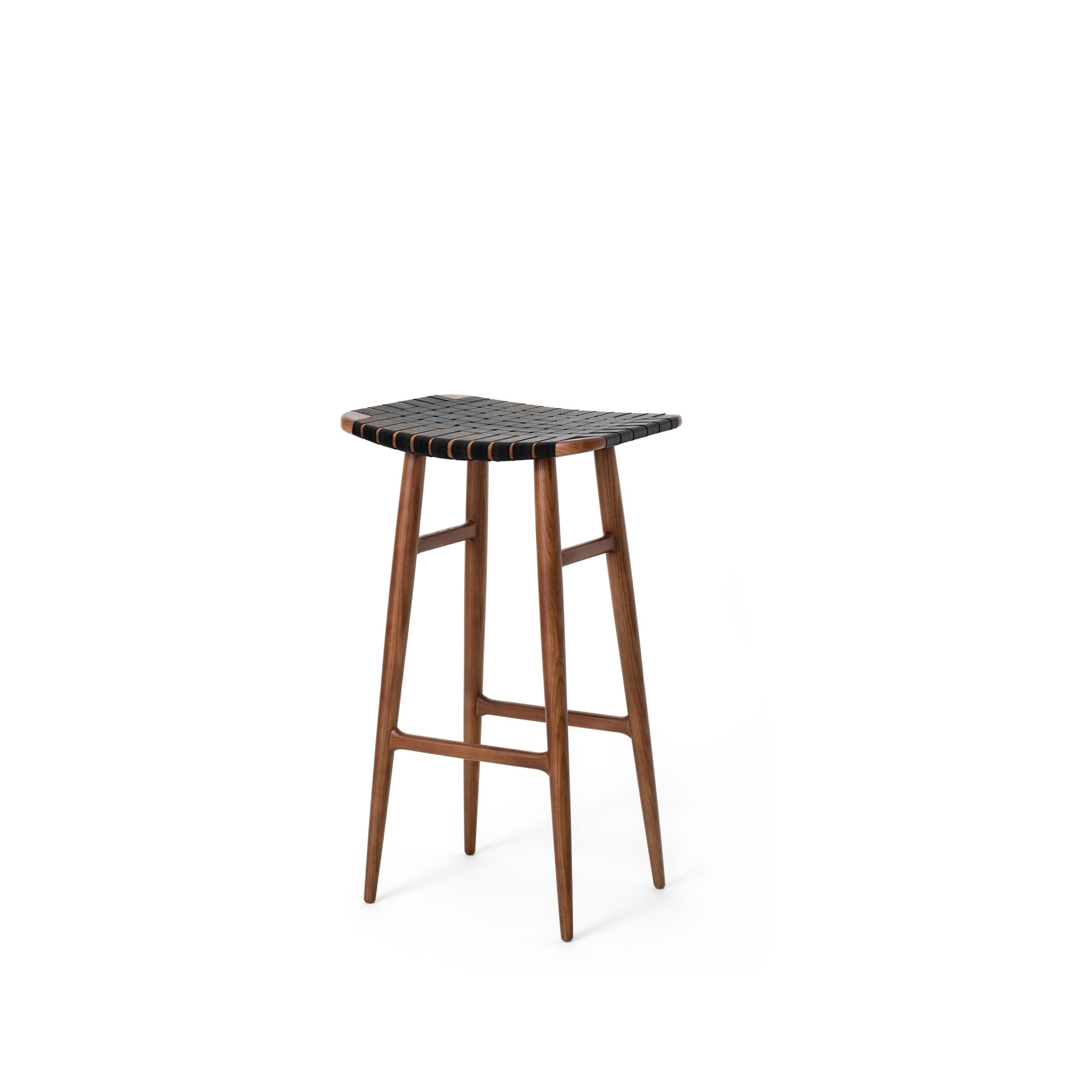 Freja Bar Stool SH750 Leather Stripe Seat
