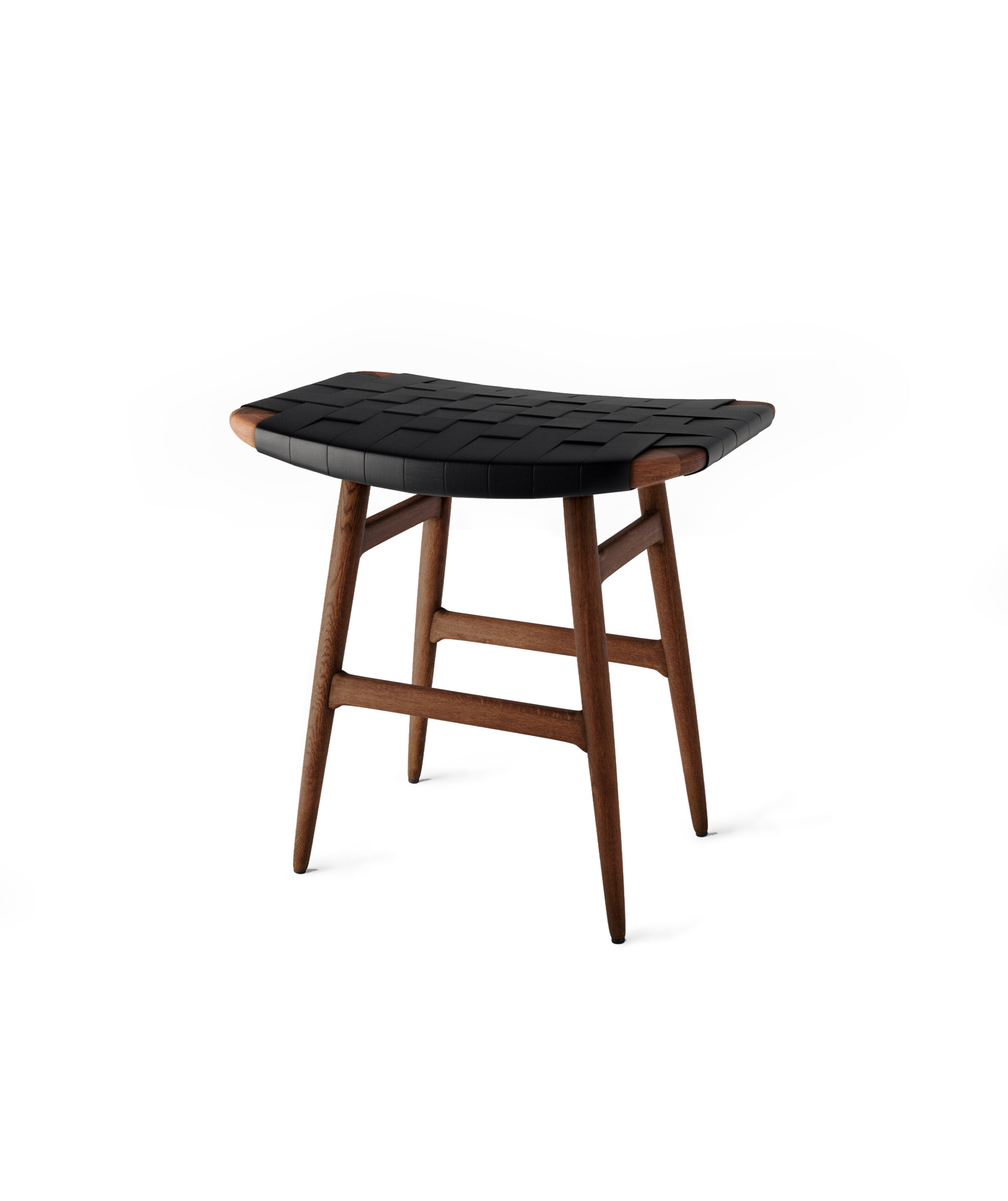 Freja Stool SH450 Leather Stripe Seat