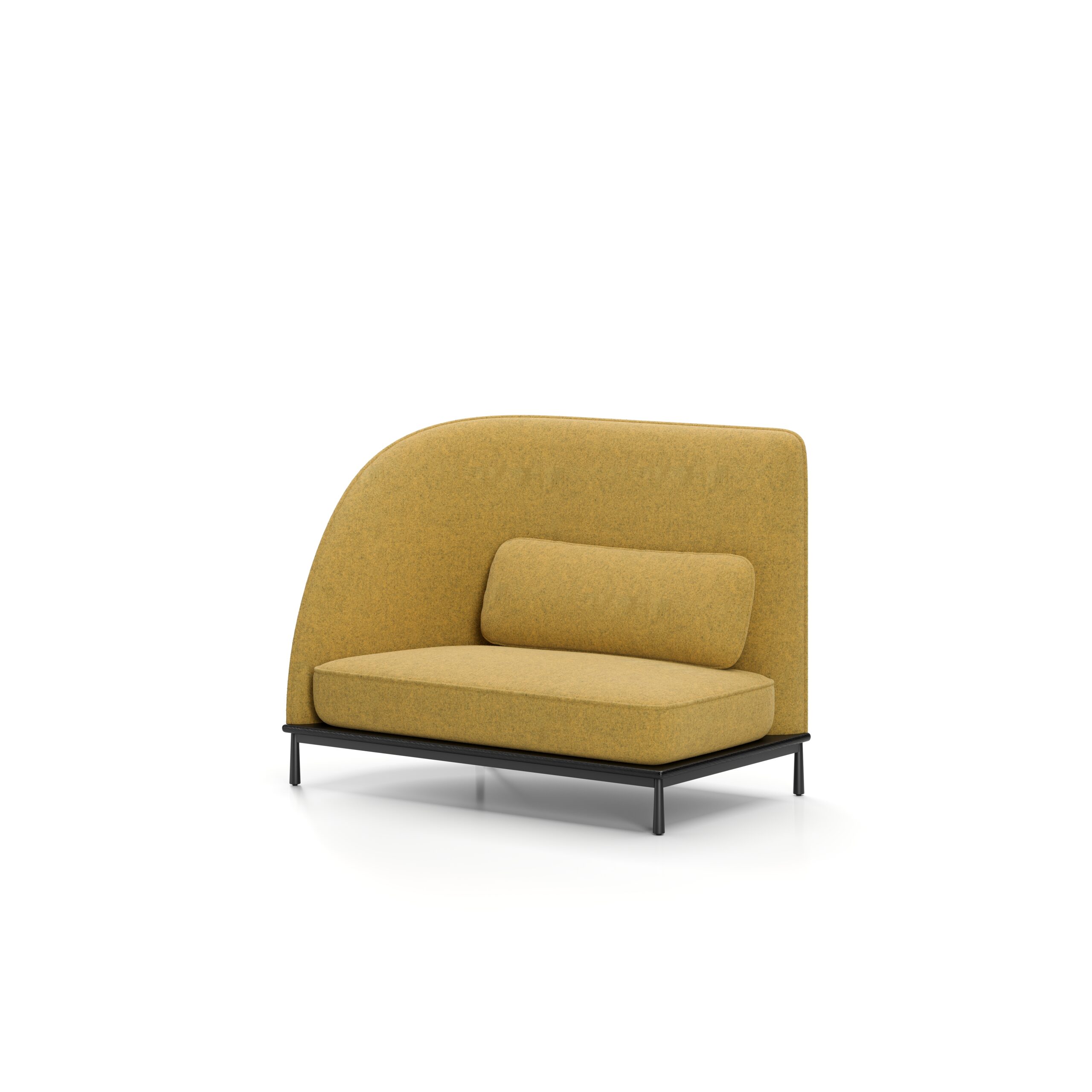 Arc High Back Loveseat Left