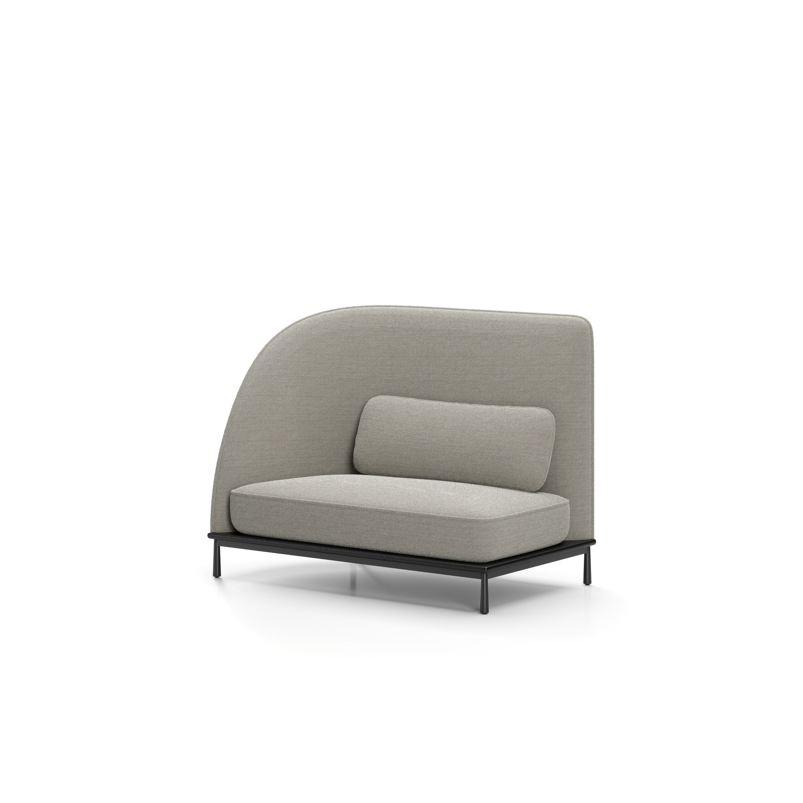 Arc High Back Loveseat Left