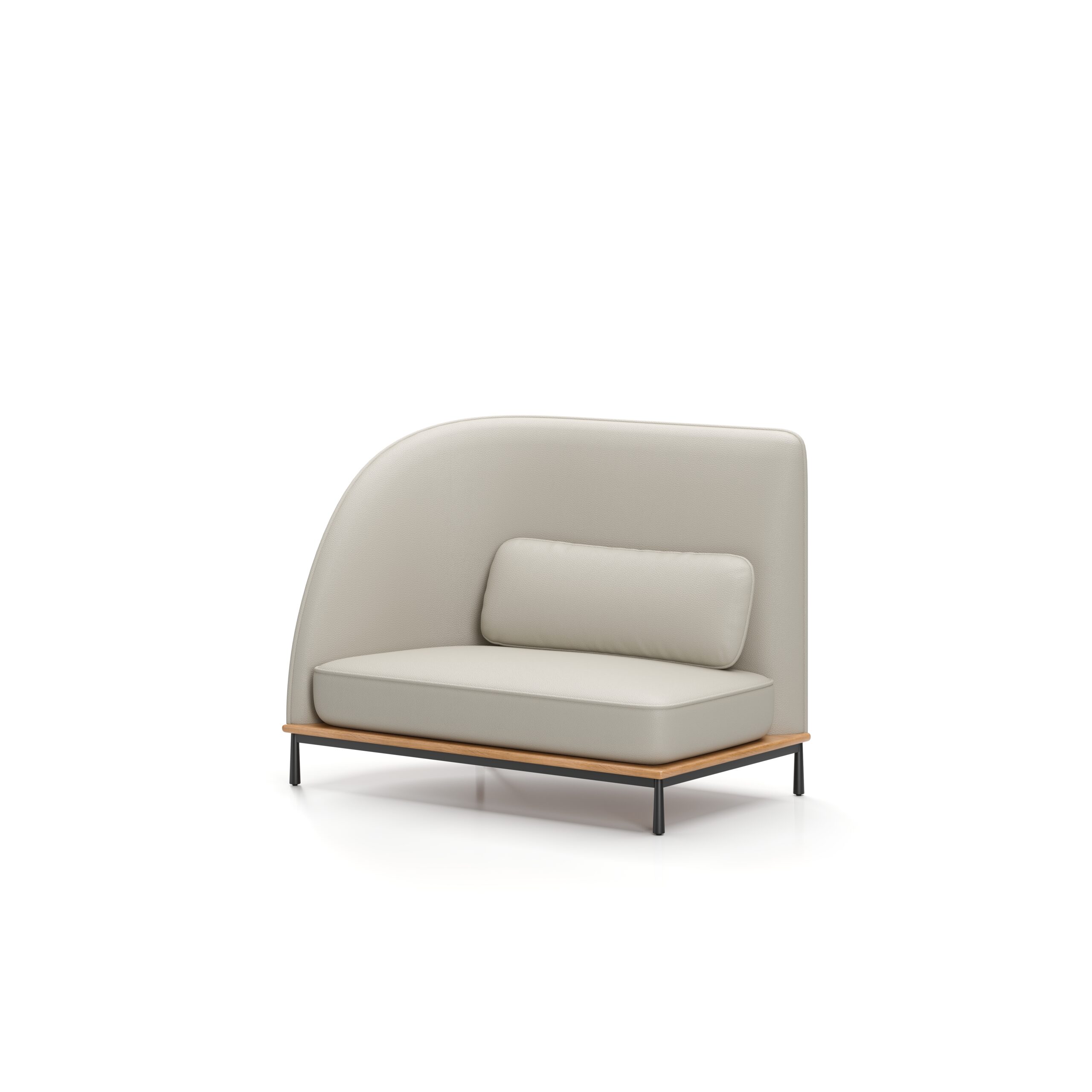 Arc High Back Loveseat Left