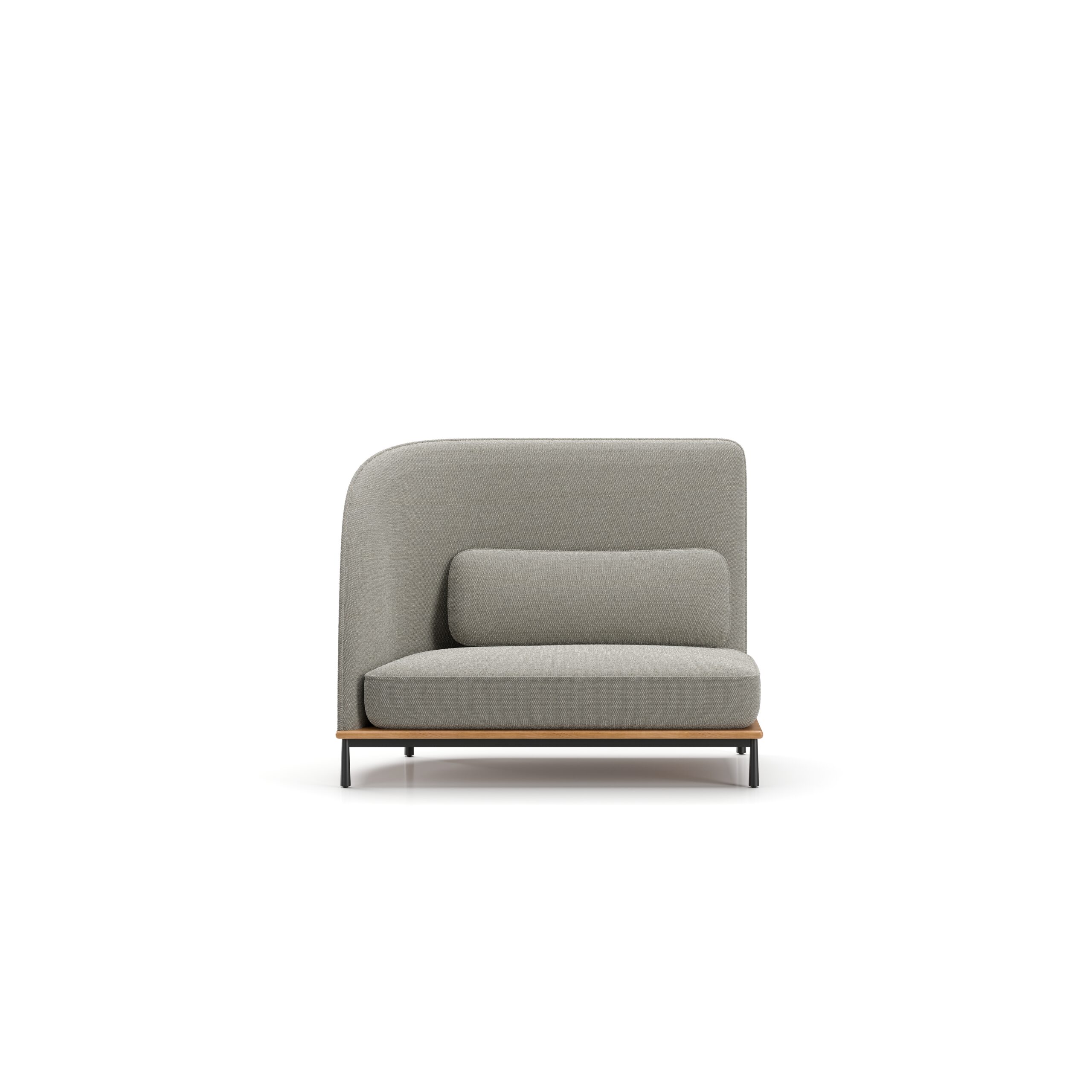Arc High Back Loveseat Left